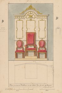 Diseño para el stallum de la iglesia parroquial en Uzhhorod de Konrád Švestka